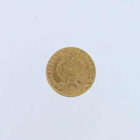 Kultaraha France 10 Francs 1912, 900, paino 3,2g 
