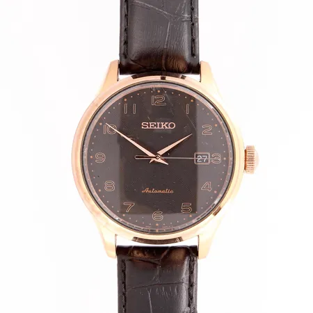 Teräsrannekello Seiko Automatic, käytönjälkiä, 4R35-00P0, taulun Ø 35mm, rannekkeen pituus 240mm,