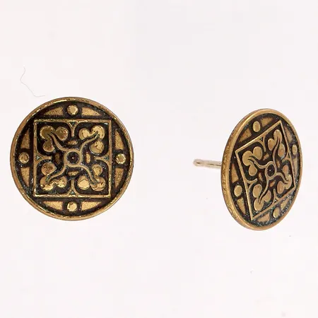 Korvakorut kalevala koru, Ø14mm, pronssia Paino: 0 g