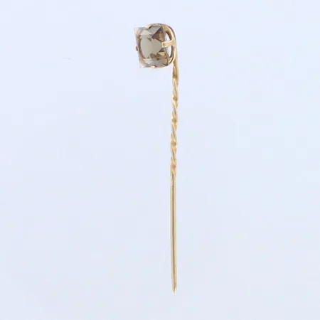 Savukvartsi solmioneula, kiven mitat 6,5x6,5mm, 585br,  Paino: 0,9 g