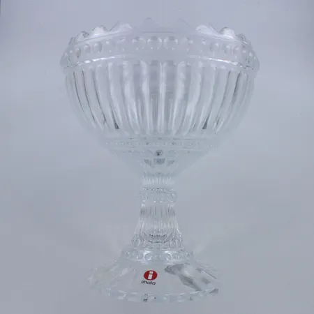 Marimekko Mariskooli, Iiittala, kirkas,  korkeus 15cm, halkaisija 12cm,  Lähetetään postipakettina.