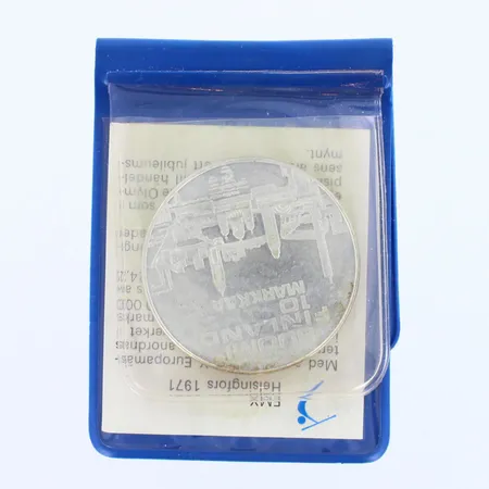 Juhlaraha EMX Helsinki 1971, nimellisarvo 10mk, 500,  Paino: 24,4 g