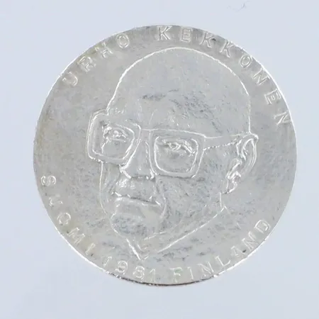 Juhlaraha, Kekkonen, 1961, nimellisarvo 50 markkaa, 500br, paino 20,9g Paino: 20,9 g