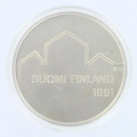 Juhlaraha, nimellisarvo 100mk, Suomi, 1991, 830br, paino 24,1g Paino: 24,1 g