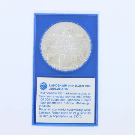 Juhlaraha, Lahti MM 1978, nimellisarvo 25mk, 500,  Paino: 24 g