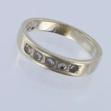 Timanttisormus 5xn.0.04ct, koko 17½, 585valkokulta,  Paino: 3,6 g