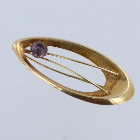 Rintaneula kivellä, neula taittunut, leveys 45mm, 585br, Paino: 2,8 g