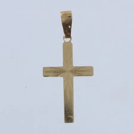 Risti-riipus, korkeus 26mm, 585,  Paino: 0,5 g