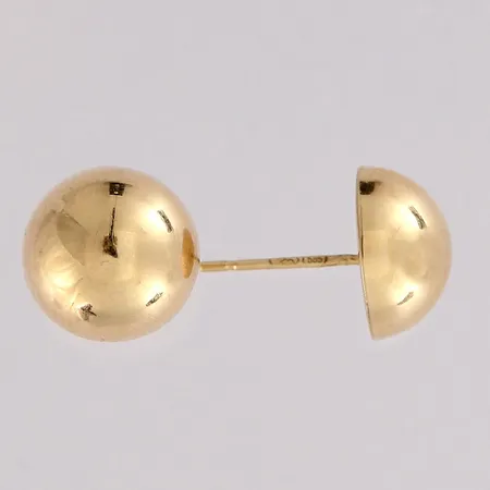 Korvakorut, Ø 10mm, pieniä painaumia, taustat puuttuu, 585  Paino: 0,6 g