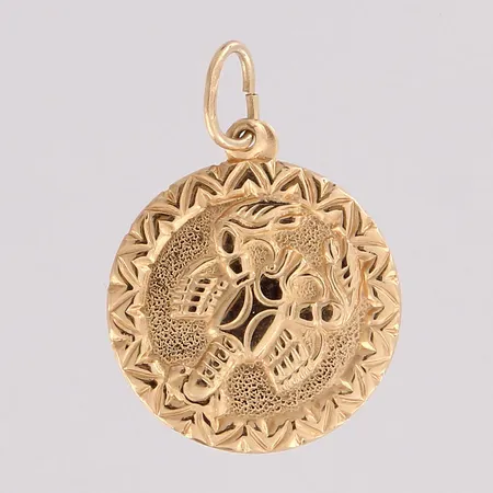 Horoskooppiriipus, korkeus 23mm, 585, Paino: 0,6 g