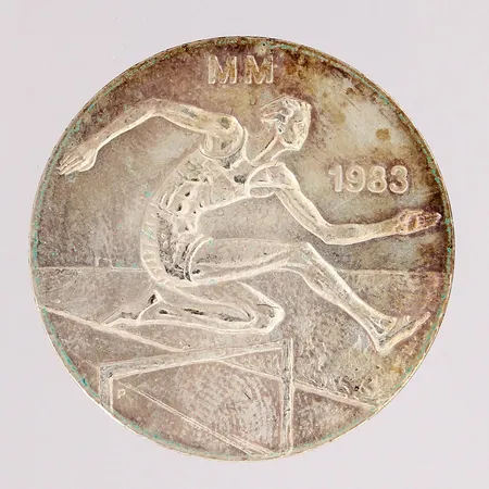 Juhlaraha, Yleisurheilun MM 1983, nimellisarvo 50 mk, 500,  Paino: 21,9 g