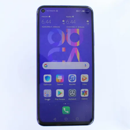 Älypuhelin Huawei Nova 5T 6+ 128 Midsummer Purple,  myyntilaatikko ja laturi, lähete 22.6.2020 