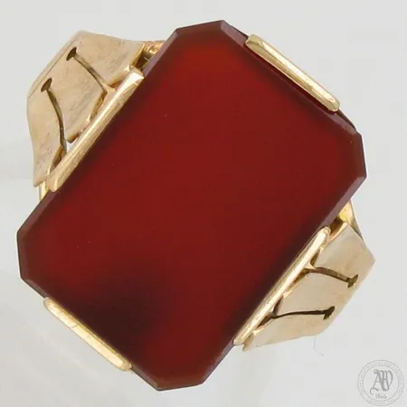 Kivisormus, koko 20, 585br,  Paino: 6,6 g