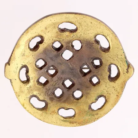 Rintaneula, kalevala koru, Ø 52mm, messinki
