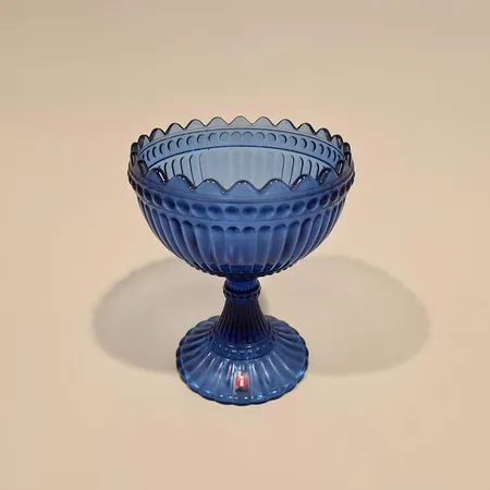 Mariskooli, marimekko, Iittala, korkeus 155mm, sininen.