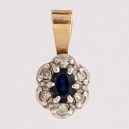 Kiviriipus timanteilla 6xn.0.005ct, korkeus 13mm, 585br, Paino: 0,7 g