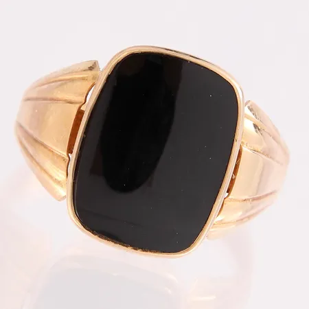 Kivikantasormus, koko 20½, 585br, Paino: 3,8 g