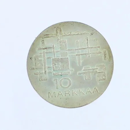 Juhlaraha Suomi Finland 1917-1967, nimellisarvo 10mk, 900,  Paino: 23,9 g