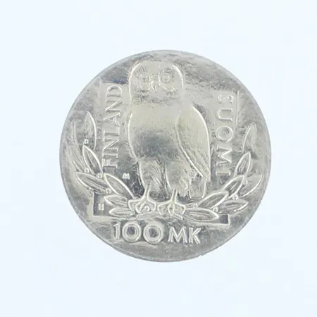 Juhlaraha, nimellisarvo 100mk, Helsingin Yliopisto 350 vuotta, 830,  Paino: 24,6 g