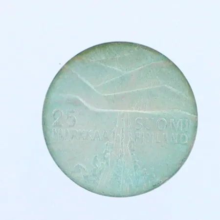 Juhlaraha, Lahti MM 1978, nimellisarvo 25mk, 500,  Paino: 26,8 g