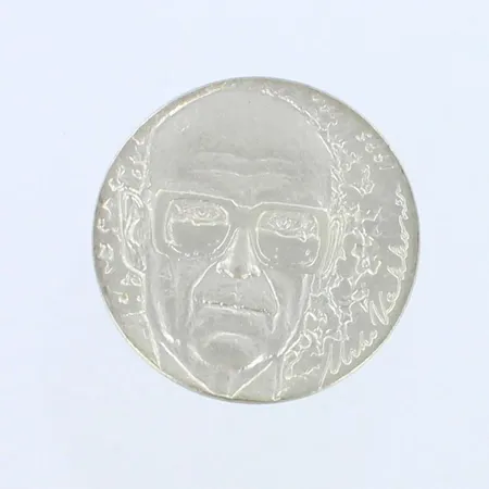 Juhlaraha, Urho Kekkonen 1975, nimellisarvo 10mk, 500,  Paino: 23,7 g