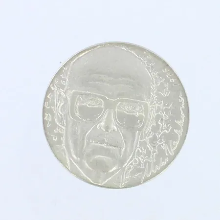 Juhlaraha, Urho Kekkonen 1975, nimellisarvo 10mk, 500,  Paino: 23,6 g