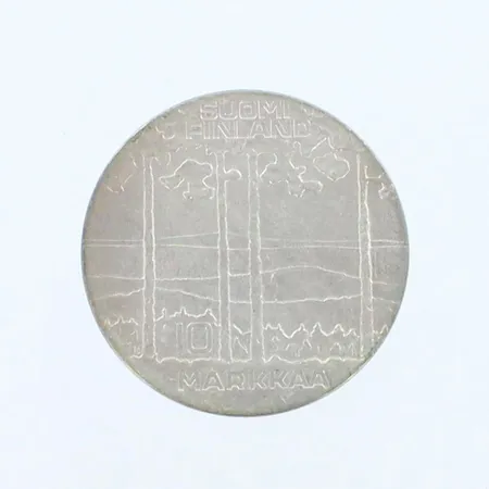 Juhlaraha, Urho Kekkonen 1975, nimellisarvo 10mk, 500,  Paino: 23,5 g
