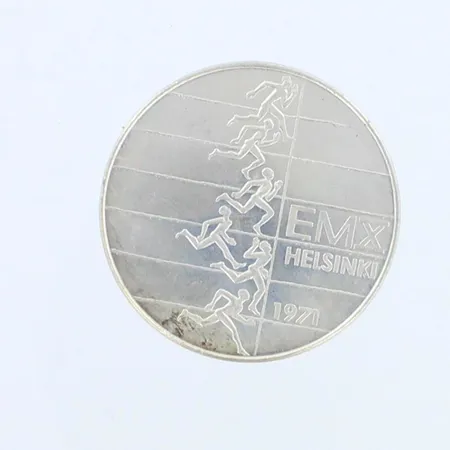 Juhlaraha EMX Helsinki 1971, nimellisarvo 10mk, 500,  Paino: 24,2 g