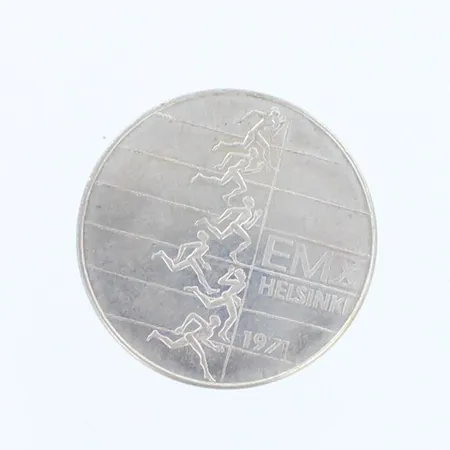 Juhlaraha EMX Helsinki 1971, nimellisarvo 10mk, 500,  Paino: 24,1 g