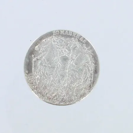 Juhlaraha, Kekkonen, 1961, nimellisarvo 50 markkaa, 500,  Paino: 20 g