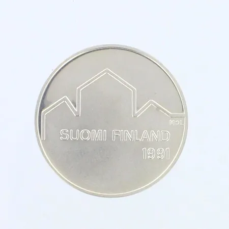 Juhlaraha, nimellisarvo 100mk, Suomi, 1991, 830, Paino: 24,2 g