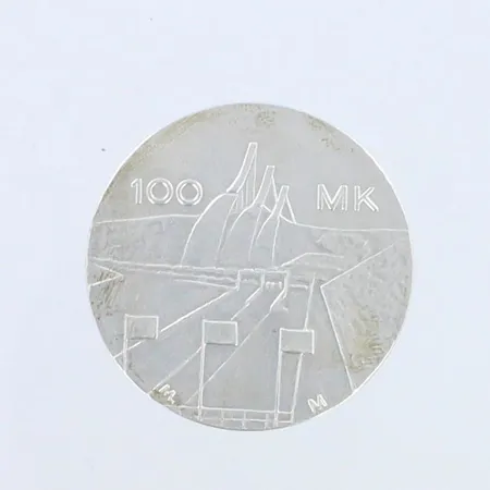 Juhlaraha, 100mk Lahden MM-hiihdot 1989, 830hopea,  Paino: 24,1 g