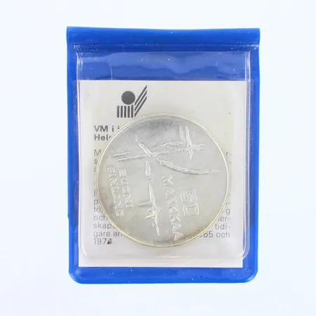 Juhlaraha Jääkiekon MM-1982, nimellisarvo 50mk, 500,  Paino: 23 g