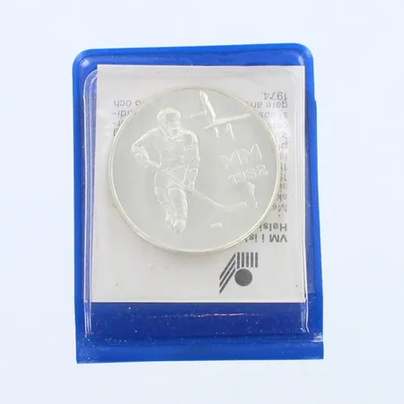 Juhlaraha Jääkiekon MM-1982, nimellisarvo 50mk, 500,  Paino: 22,9 g