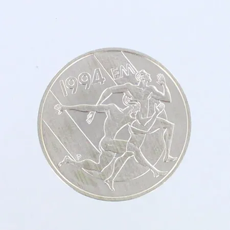 Hopearaha 100 Markkaa (European Championships in Athletics) 1994, 925, Paino: 24,1 g