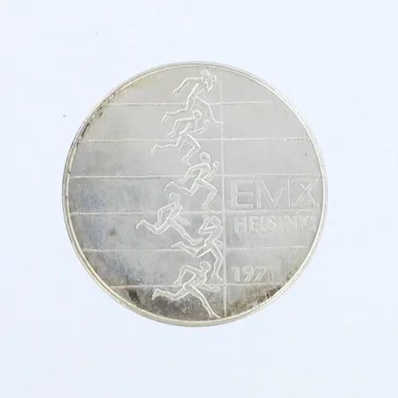 Juhlaraha EMX Helsinki 1971, nimellisarvo 10mk, 500,  Paino: 24 g