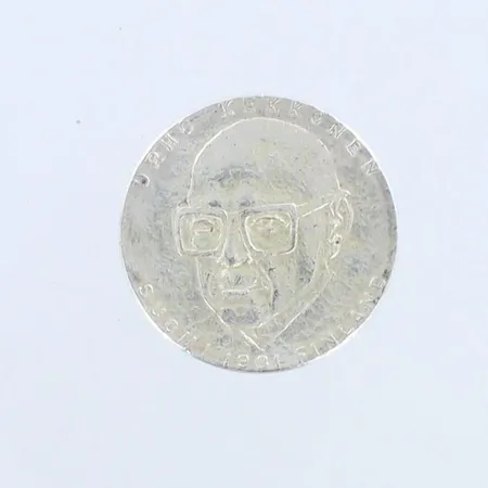 Juhlaraha, Kekkonen, 1961, nimellisarvo 50 markkaa, 500hopea,  Paino: 20,1 g