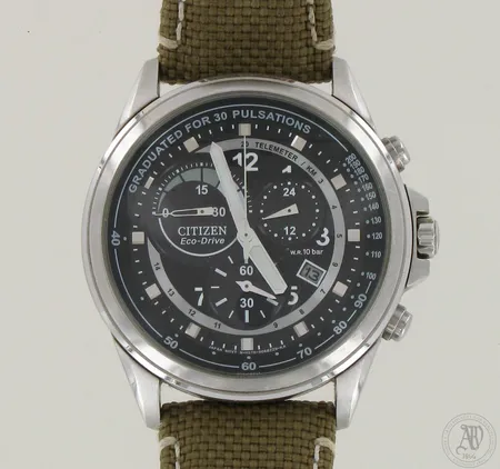 Teräsrannekello Citizen Eco-Drive W.R 10 bar, quartz, 771444, GN-4W-S, taulun Ø 42mm.