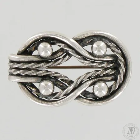 Rintaneula Kalevala Koru, Teljänneito, leveys 31mm, 925, Paino: 7,9 g
