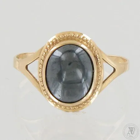 Kivisormus, koko 17½, 585br, Paino: 1,9 g