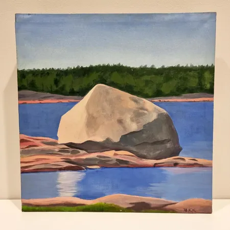 Öljyvärimaalaus, Kristian Krokfors, signeeraus KK 76, 47x46cm, ei kehyksiä Ota yhteys panttilainaamoon kuljetusmaksusta sopimiseksi.