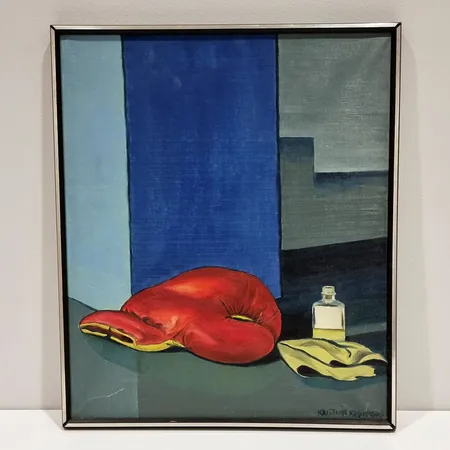 Öljyvärimaalaus, signeeraus Kristian Krokfors, mitat 57x48,5cm, maalipinnassa jälkiä Ota yhteys panttilainaamoon kuljetusmaksusta sopimiseksi.