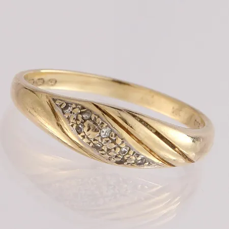 Timanttisormus 8xn.0.005ct, koko 17, 585, Paino: 2,5 g