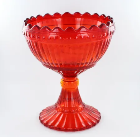 Mariskooli, Marimekko, korkeus 150mm, oranssi/punainen Lähetetään postipakettina.