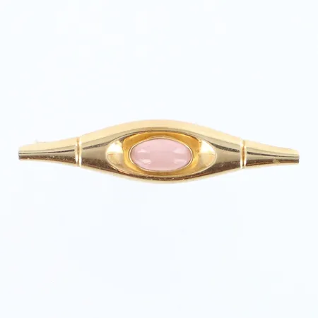 Ruusukvartsirintaneula, pituus 60mm, 585br  Paino: 3,9 g