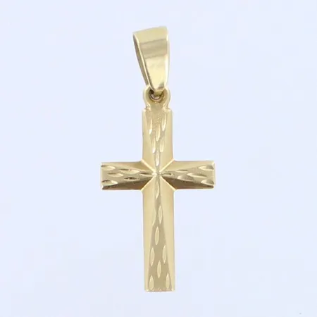 Risti-riipus, korkeus 30mm, 585,  Paino: 0,9 g