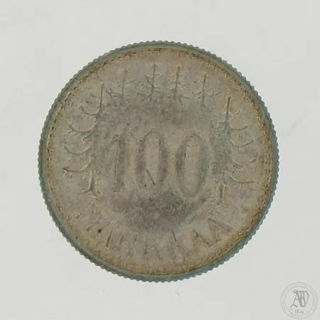 Hopearaha 100 markkaa 1958, 500,  Paino: 5,1 g