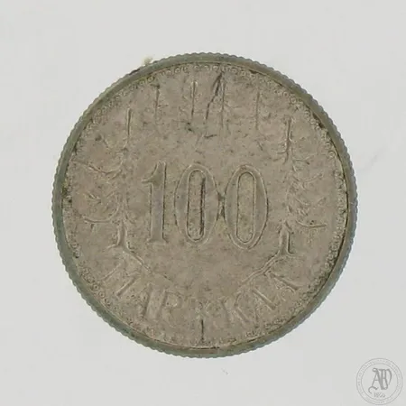 Hopearaha 100 markkaa 1956, 500,  Paino: 5,1 g