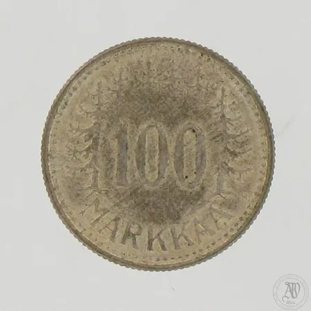 Hopearaha 100 markkaa 1957, 500,  Paino: 5,1 g