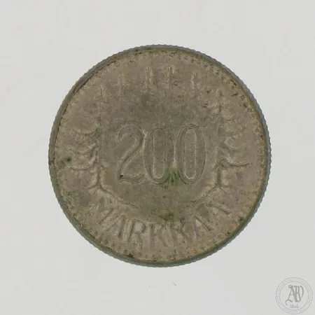 Hopearaha 200 markkaa 1956, 500,  Paino: 8,2 g